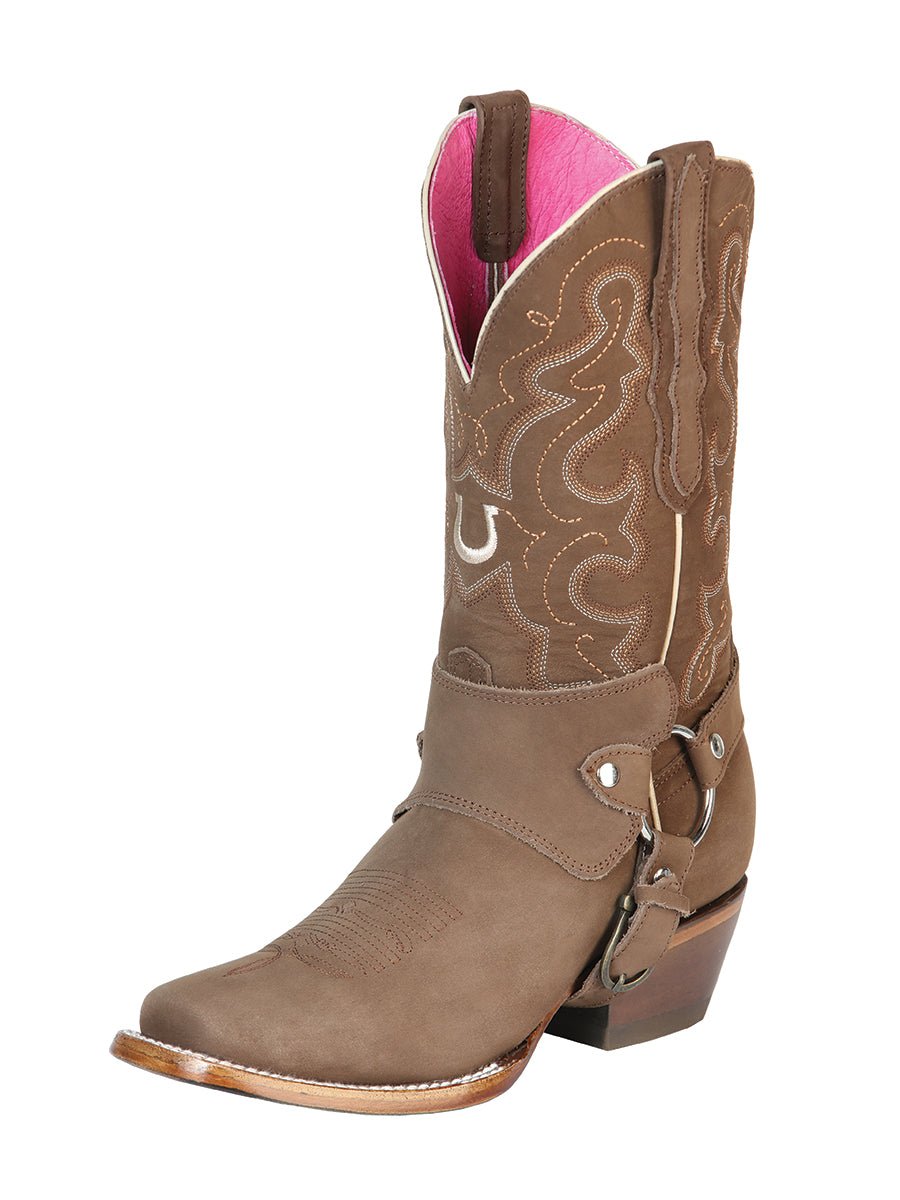 El General Womens Rodeo Boot - Nobuck Camel 51150 - Diana Zapateria Inc
