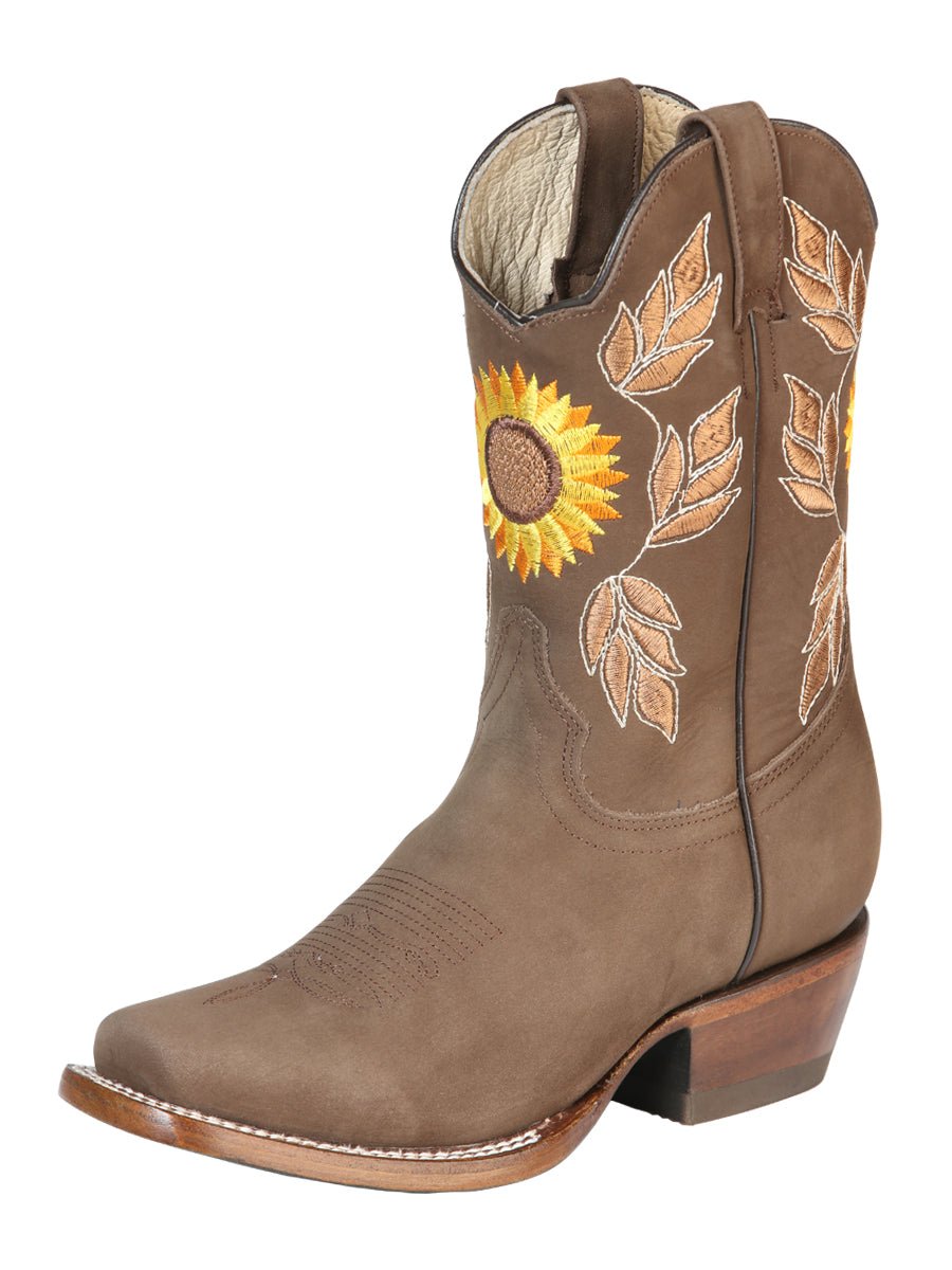 El General Womens Rodeo Boot - Nobuck Camel 51164 - Diana Zapateria Inc