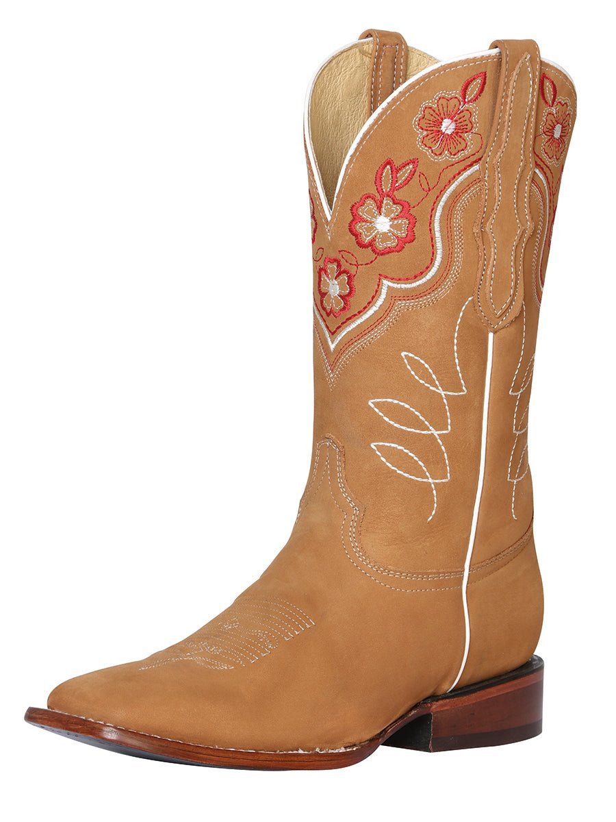 El General Womens Rodeo Boot - Nobuck Peach 42979 - Diana Zapateria Inc