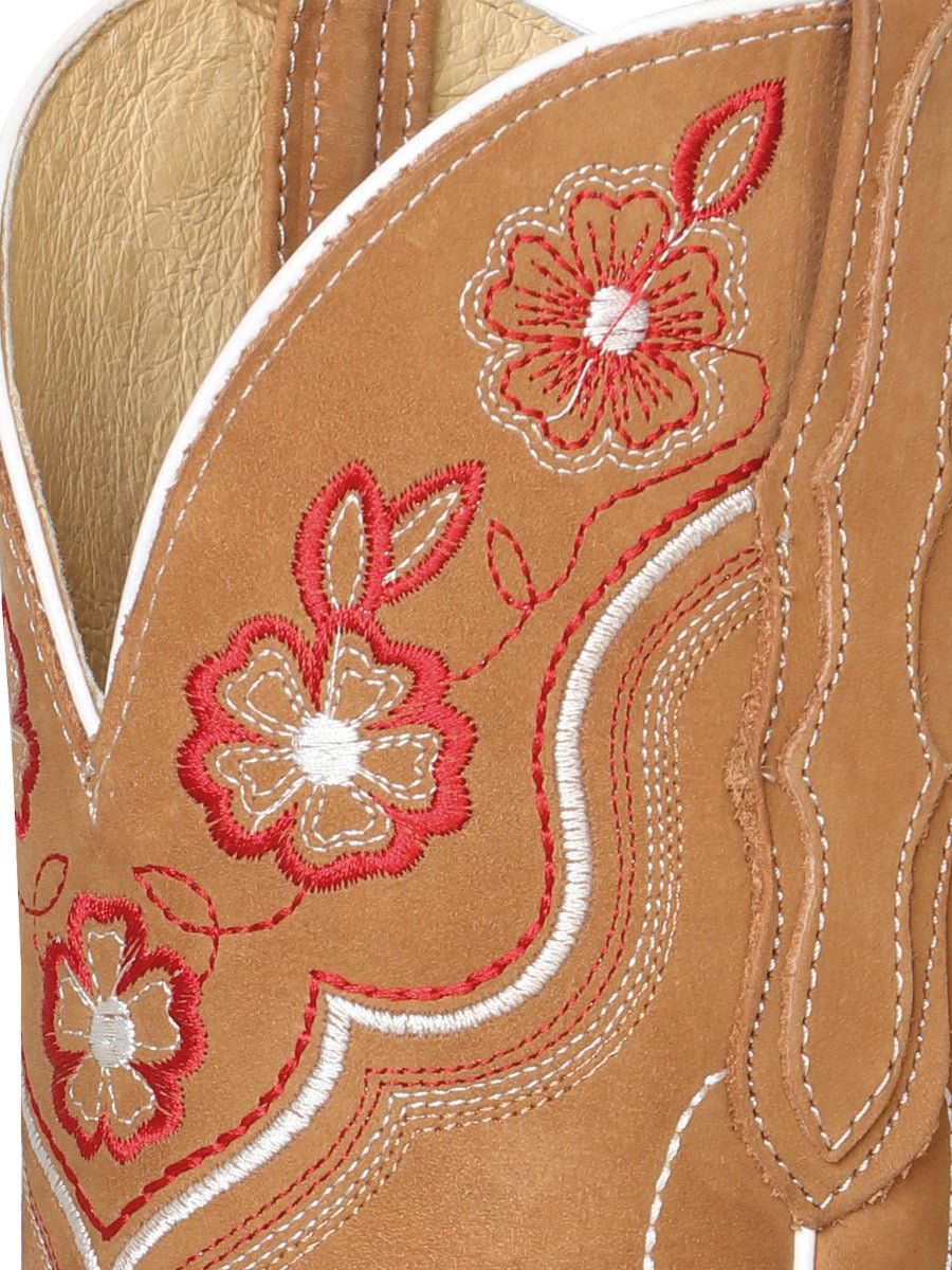 El General Womens Rodeo Boot - Nobuck Peach 42979 - Diana Zapateria Inc
