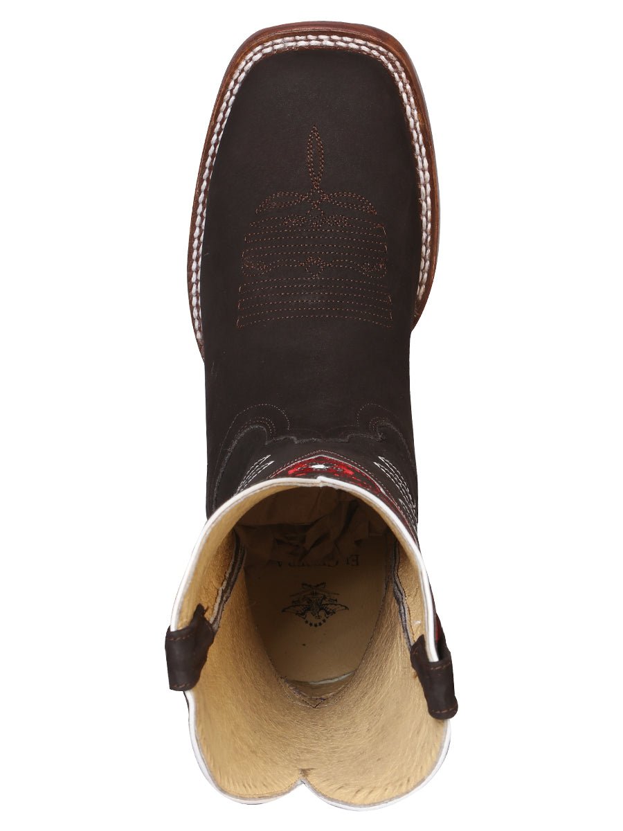 El General Womens Rodeo Boot - Suede Dark Brown 42978 - Diana Zapateria Inc