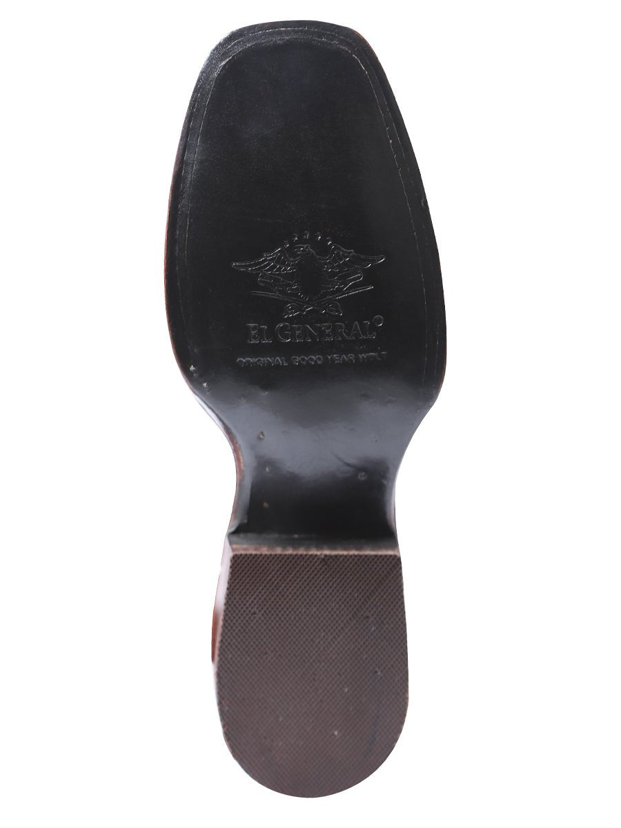 El General Womens Rodeo Boot - Suede Dark Brown 42978 - Diana Zapateria Inc