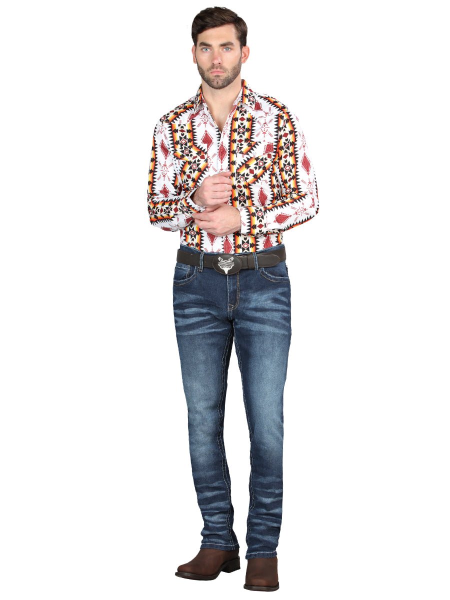 El Norteño Medium Blue Skinny Stretch Pants 126628 - Diana Zapateria Inc