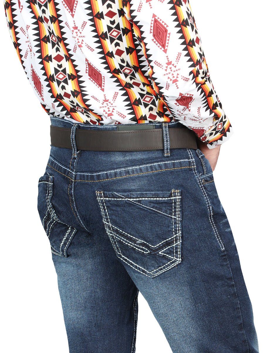 El Norteño Medium Blue Skinny Stretch Pants 126628 - Diana Zapateria Inc