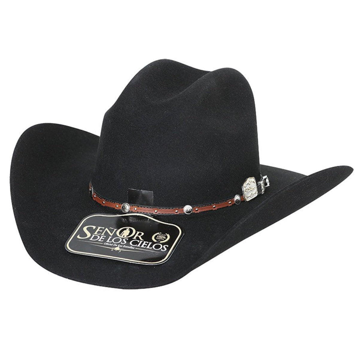 El Senor de los Cielos Felt Western Hat 50x Black 41675 - Diana Zapateria Inc