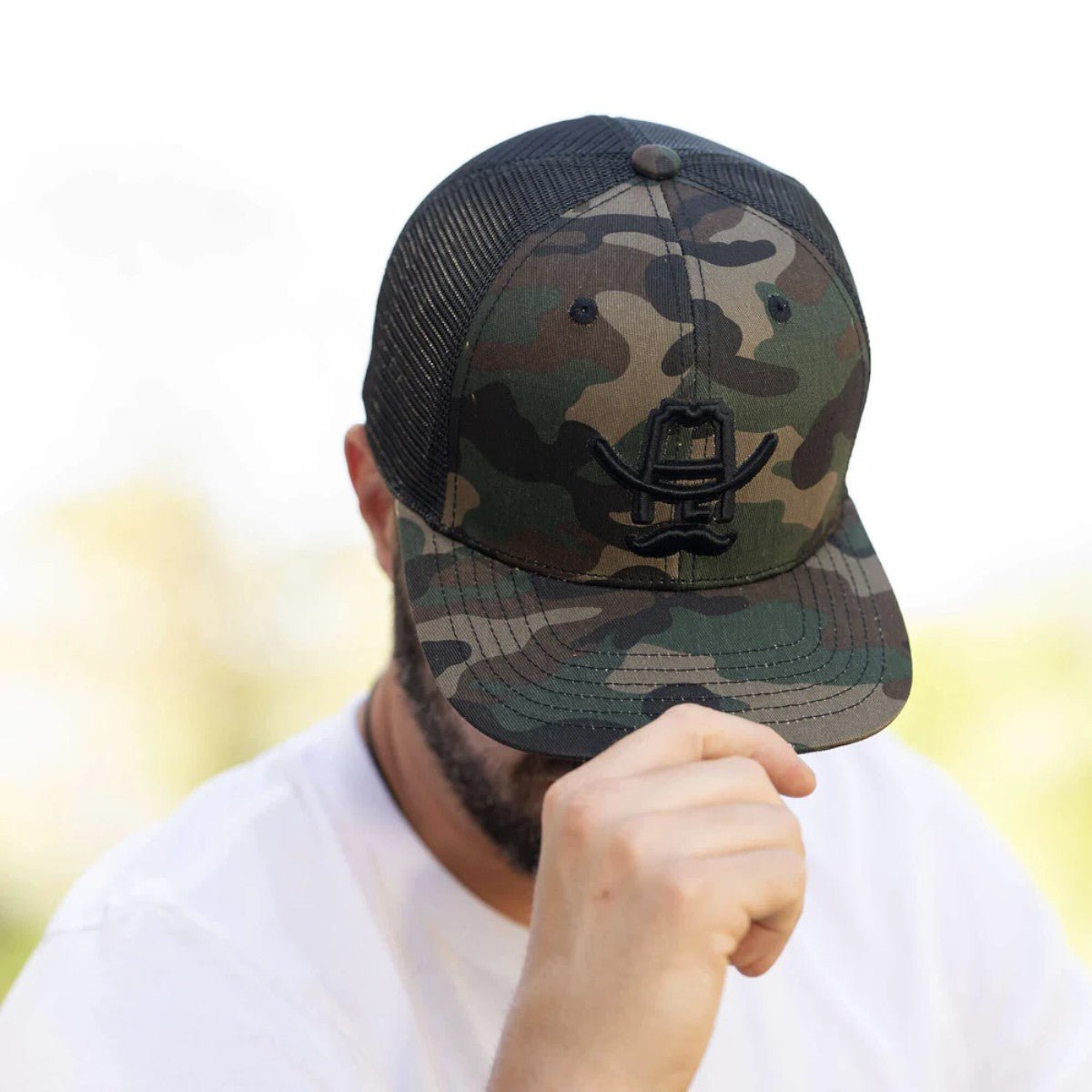 Gorra Hank 3D Camuflaje Verde Estilo Trucker Hat - Cool Cowboy - Cool Cowboy