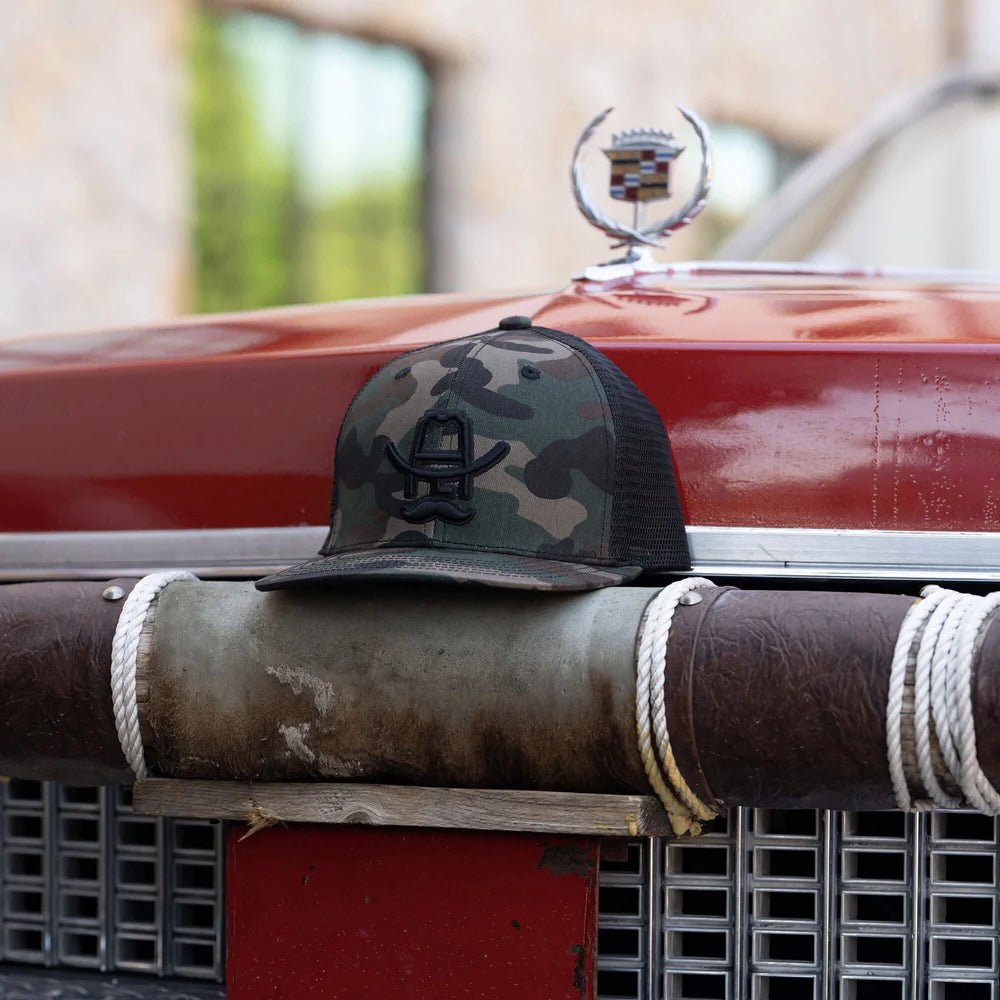 Gorra Hank 3D Camuflaje Verde Estilo Trucker Hat - Cool Cowboy - Cool Cowboy