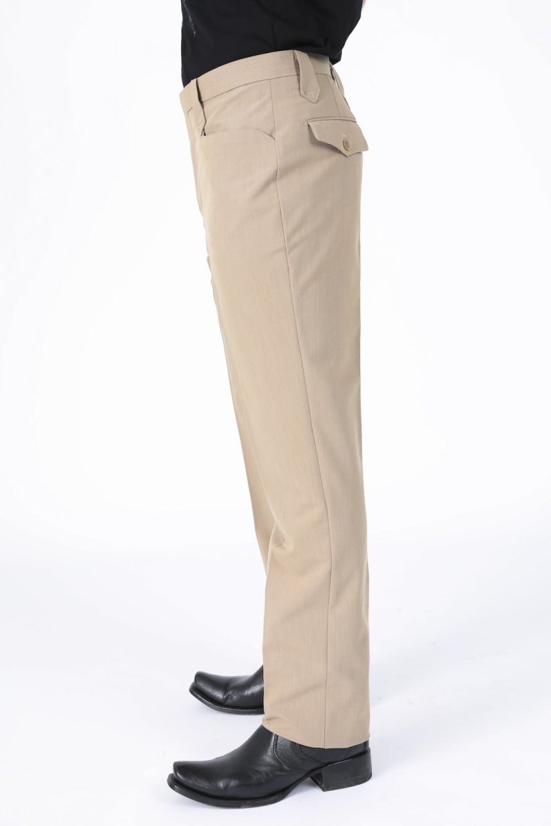 Heath Mens Poly - Stretch Boot - Cut Western Suit Pants - Platini Fashion