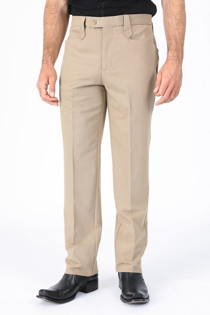 Heath Mens Poly - Stretch Boot - Cut Western Suit Pants - Platini Fashion