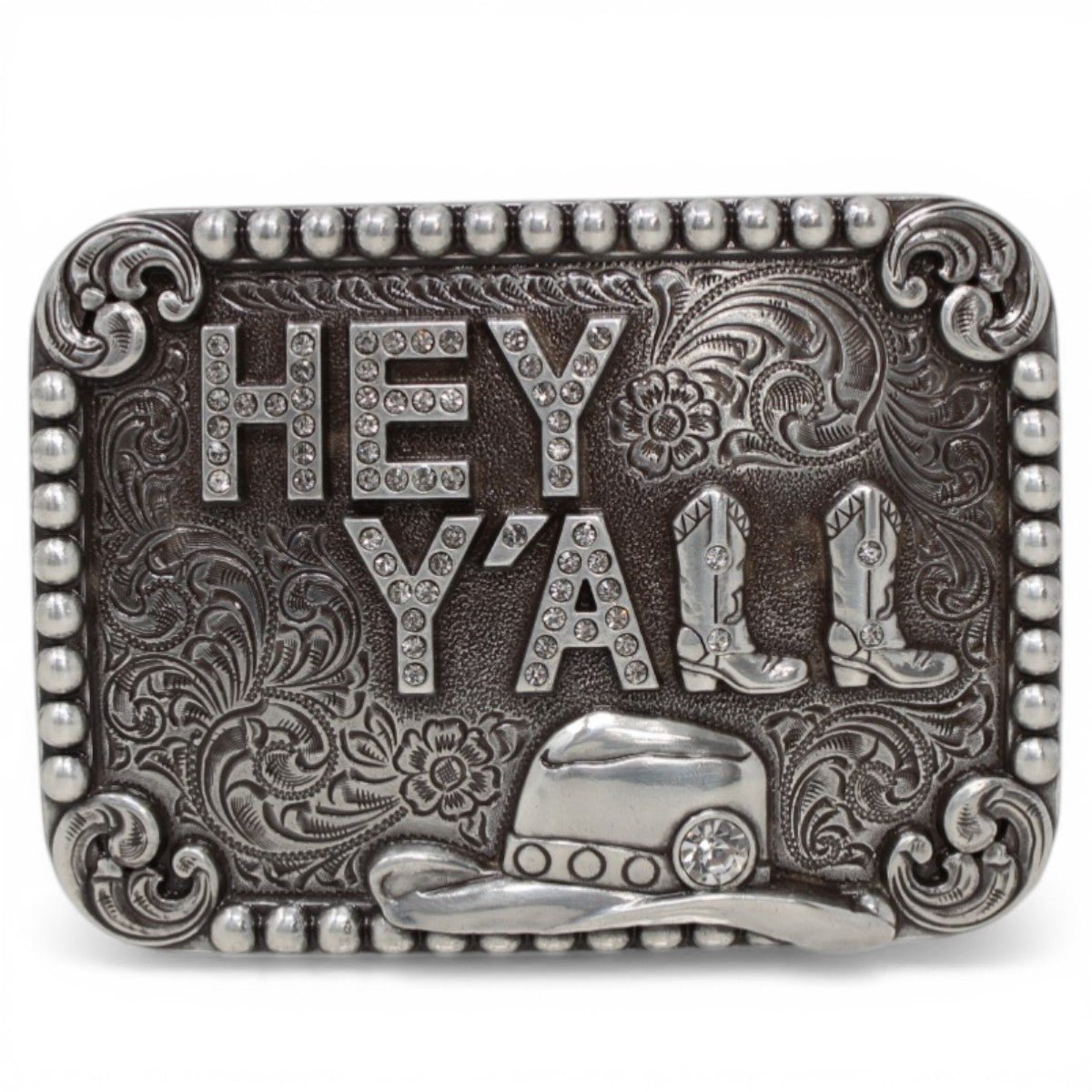 Hebilla Blazin Roxx Rectangular para Mujer – “Hey Y’all” - M&F Western Products