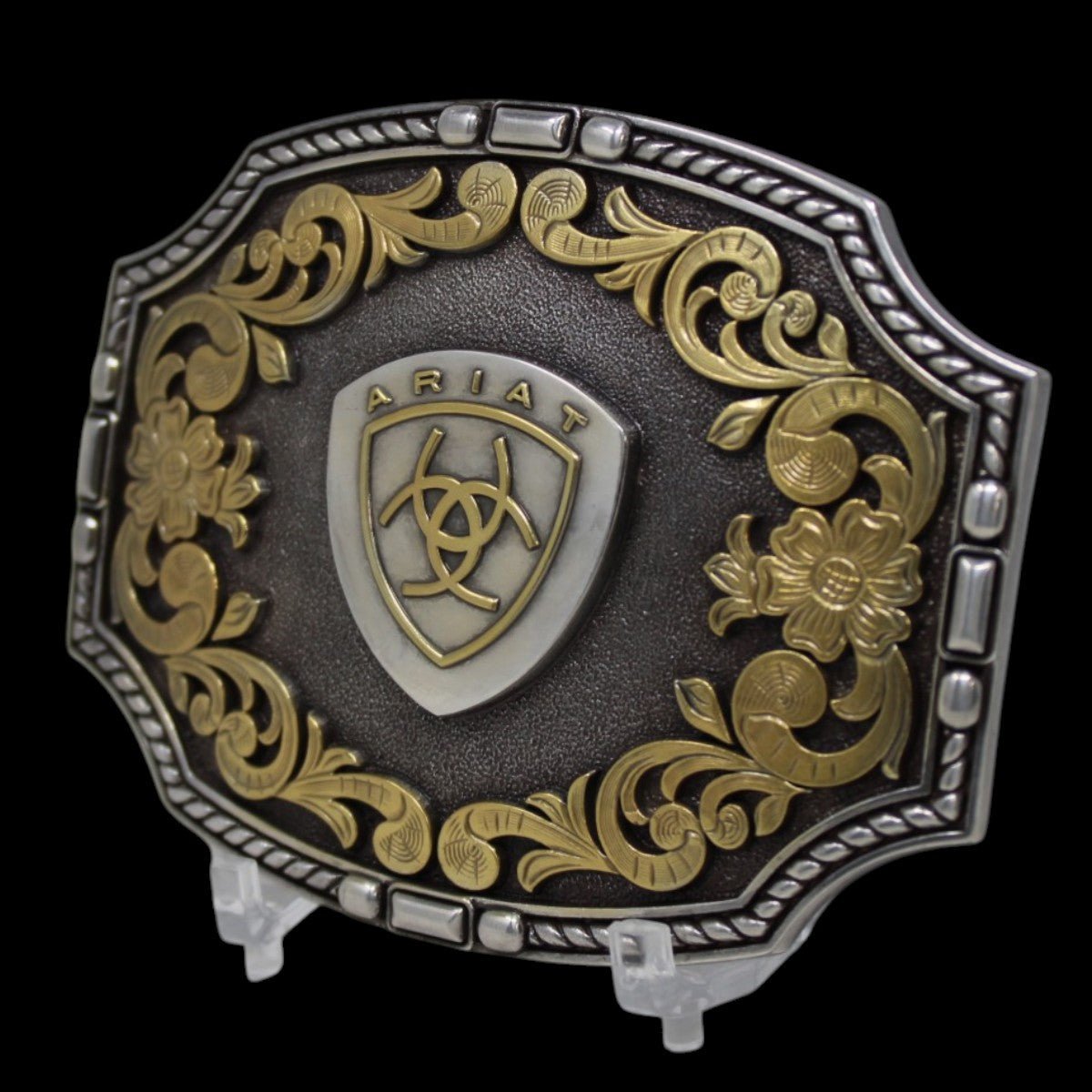Hebilla Vaquera Rectangular en Plata Logo - Ariat - M&F Western Products