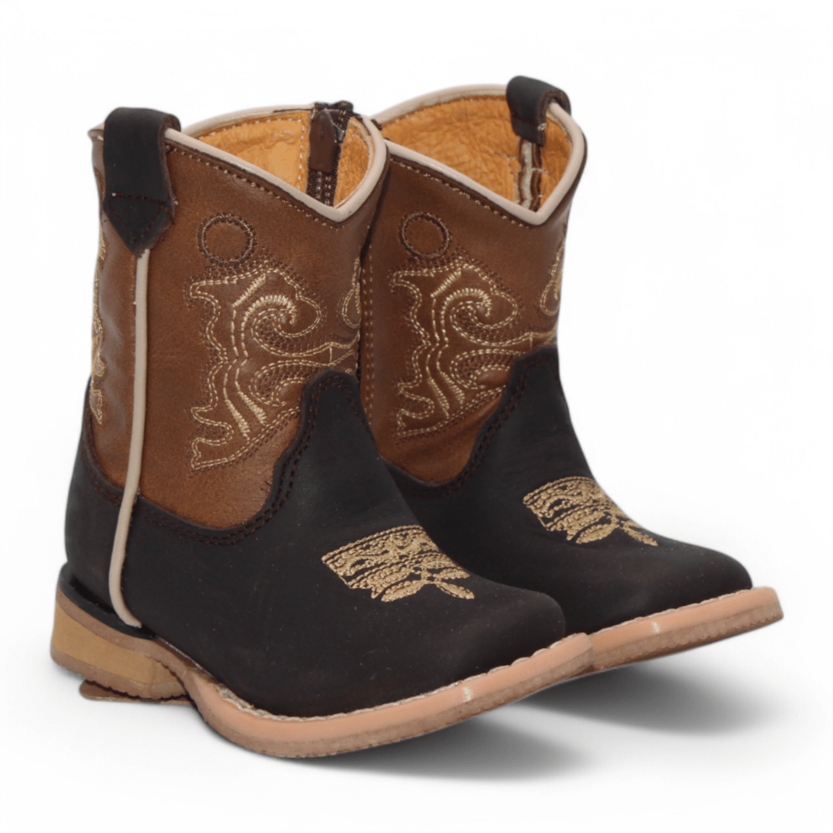 Kid's Genuine Leather Square Toe Boots - Hooch Boots