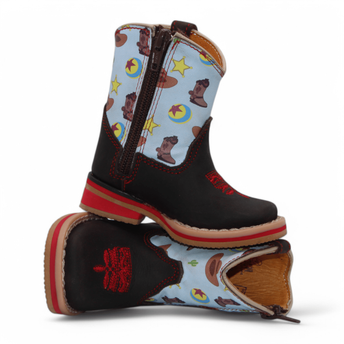 Kid's Genuine Leather Square Toe Boots - Hooch Boots