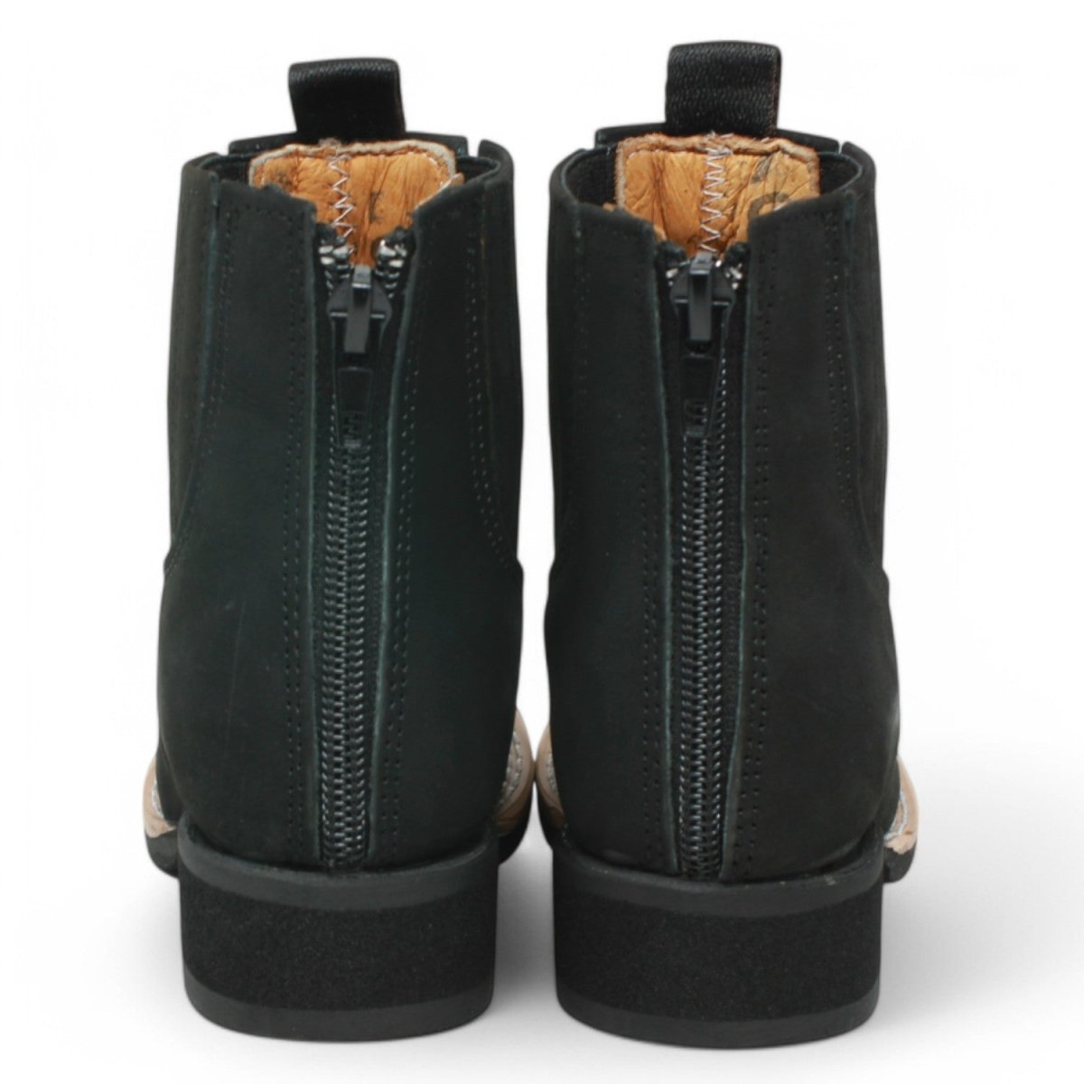 Kid's Genuine Suede Square Toe Short Boots - La Carreta