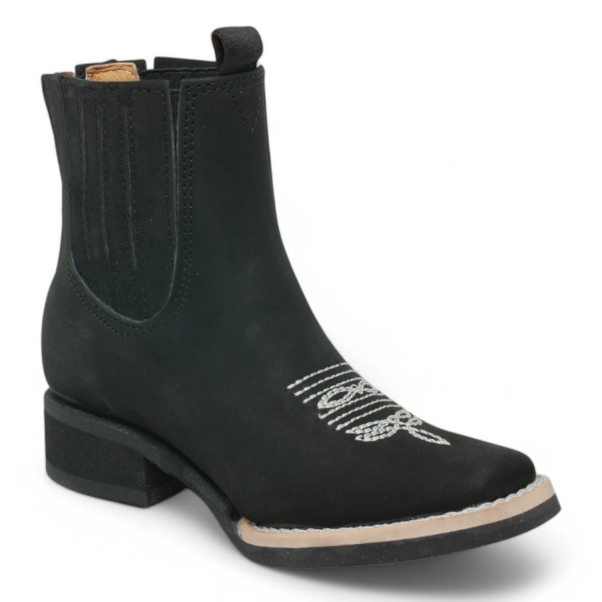 Kid's Genuine Suede Square Toe Short Boots - La Carreta