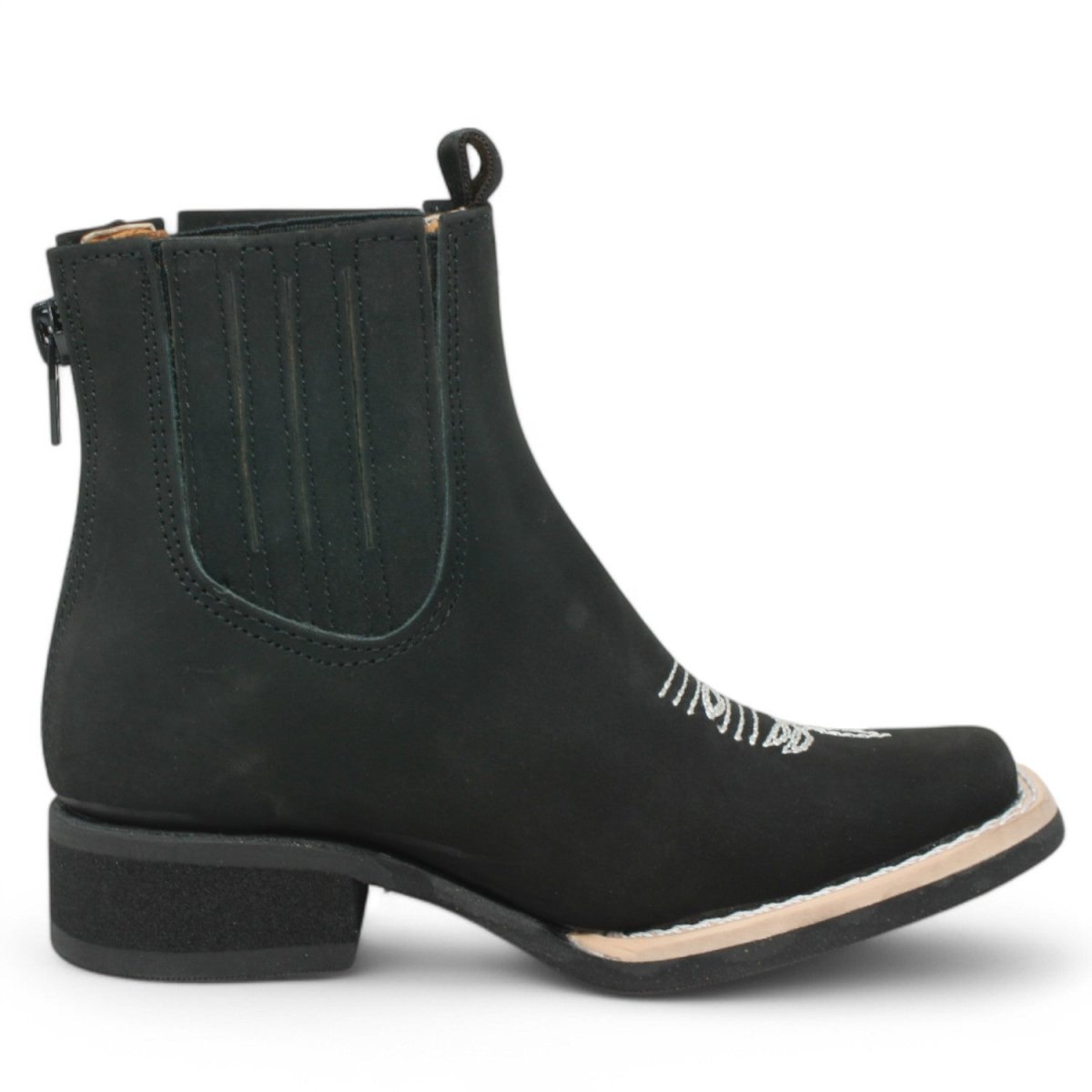 Kid's Genuine Suede Square Toe Short Boots - La Carreta