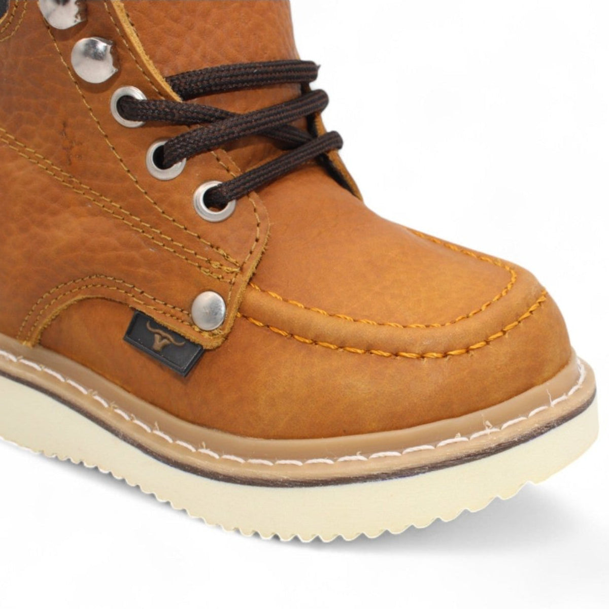 Kid´s Moc Toe Leather Boot Honey - HBN80151 - Hooch Boots