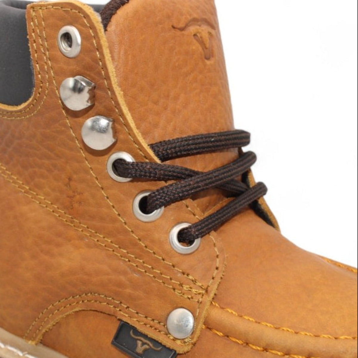 Kid´s Moc Toe Leather Boot Honey - HBN80151 - Hooch Boots