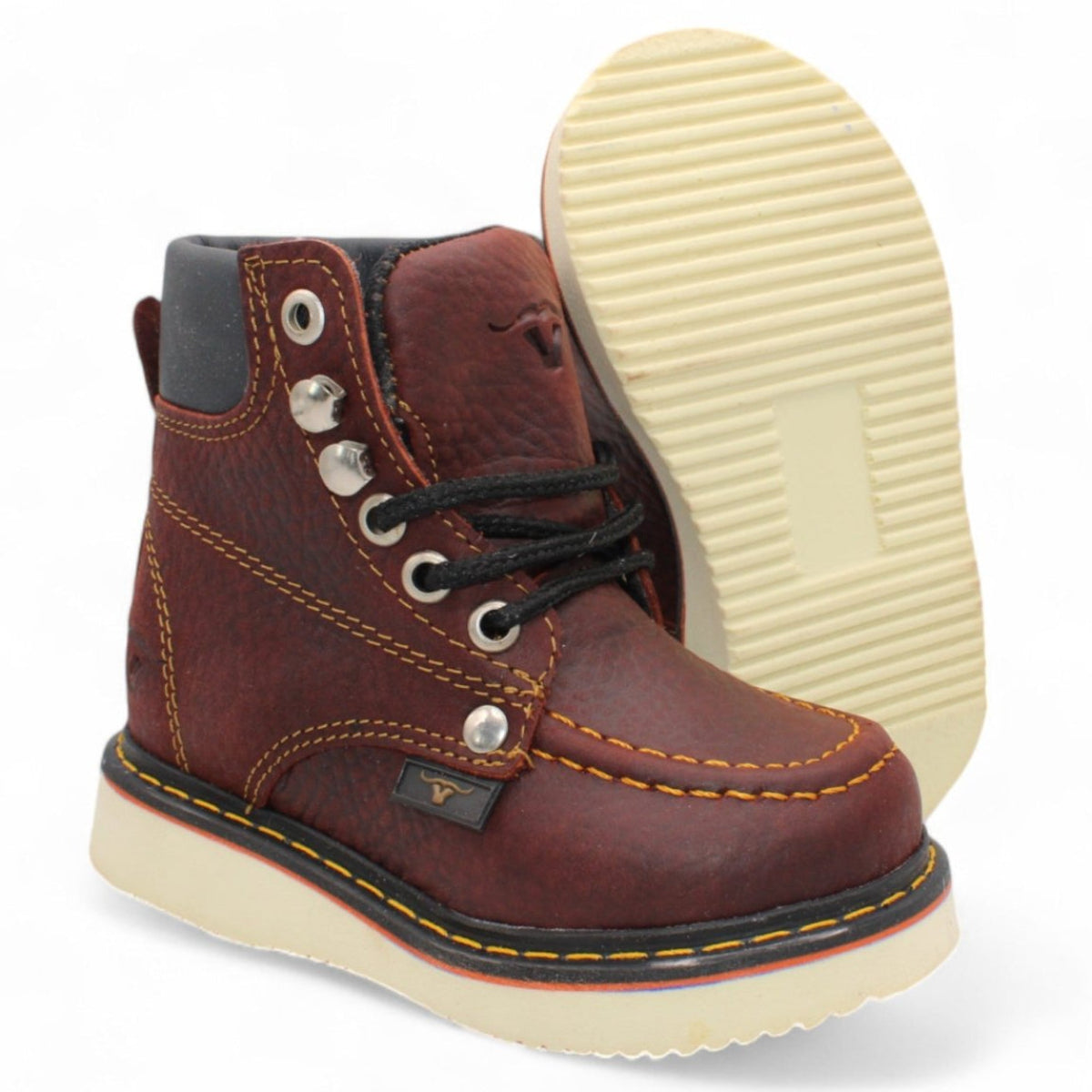 Kid´s Moc Toe Leather Boot Shedron - HBN80150 - Hooch Boots