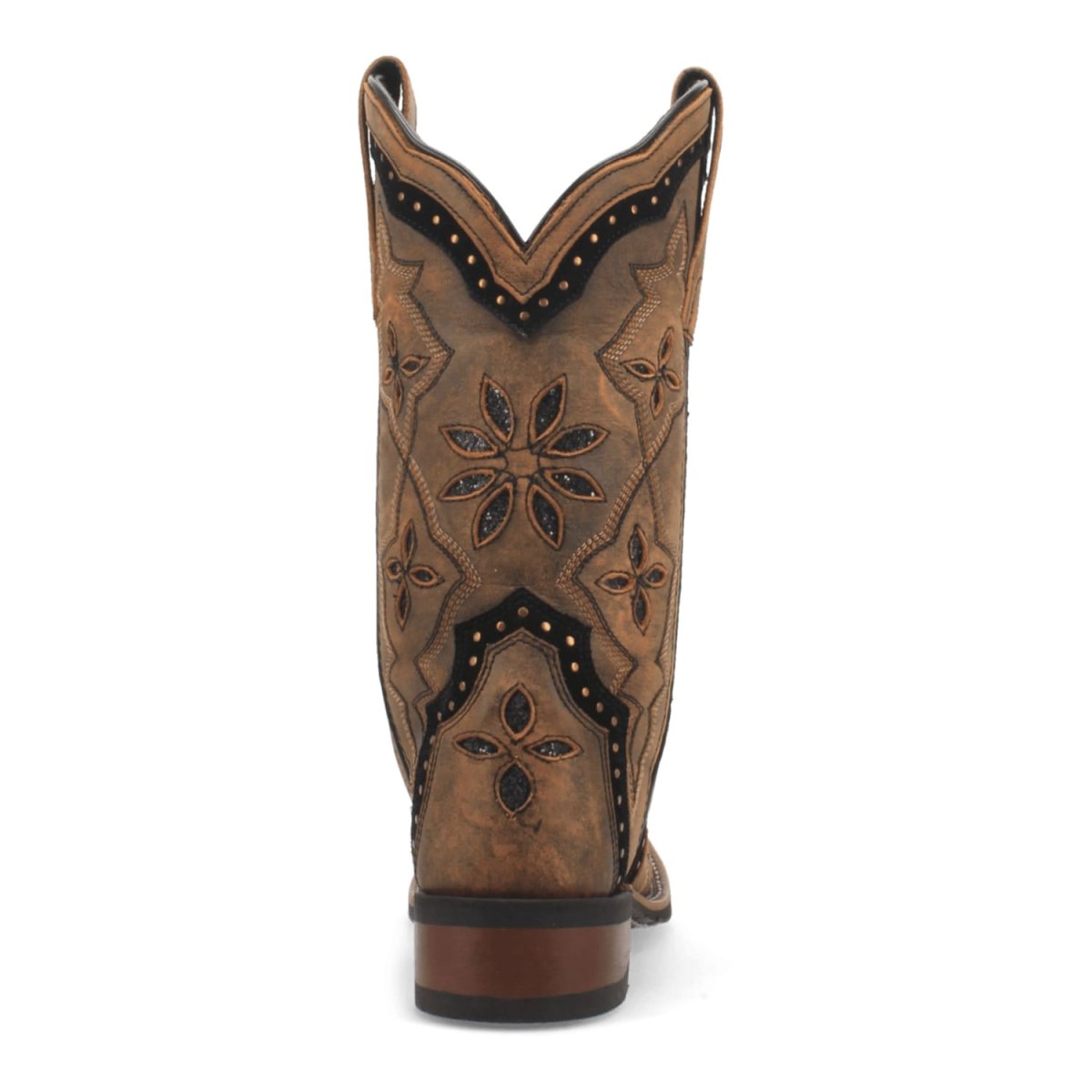 Laredo Women's Bouquet Broad Square Toe Leather Boots - Honey 5844 - Dan Post Boots