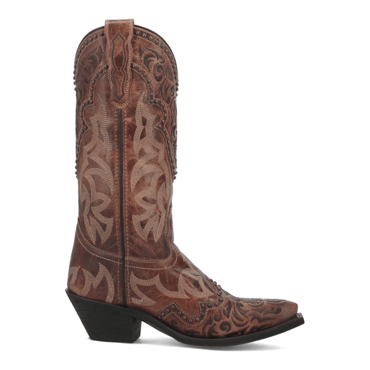 Laredo Women's Braylynn Snip Toe Leather Boots - Brown 52410 - Dan Post Boots