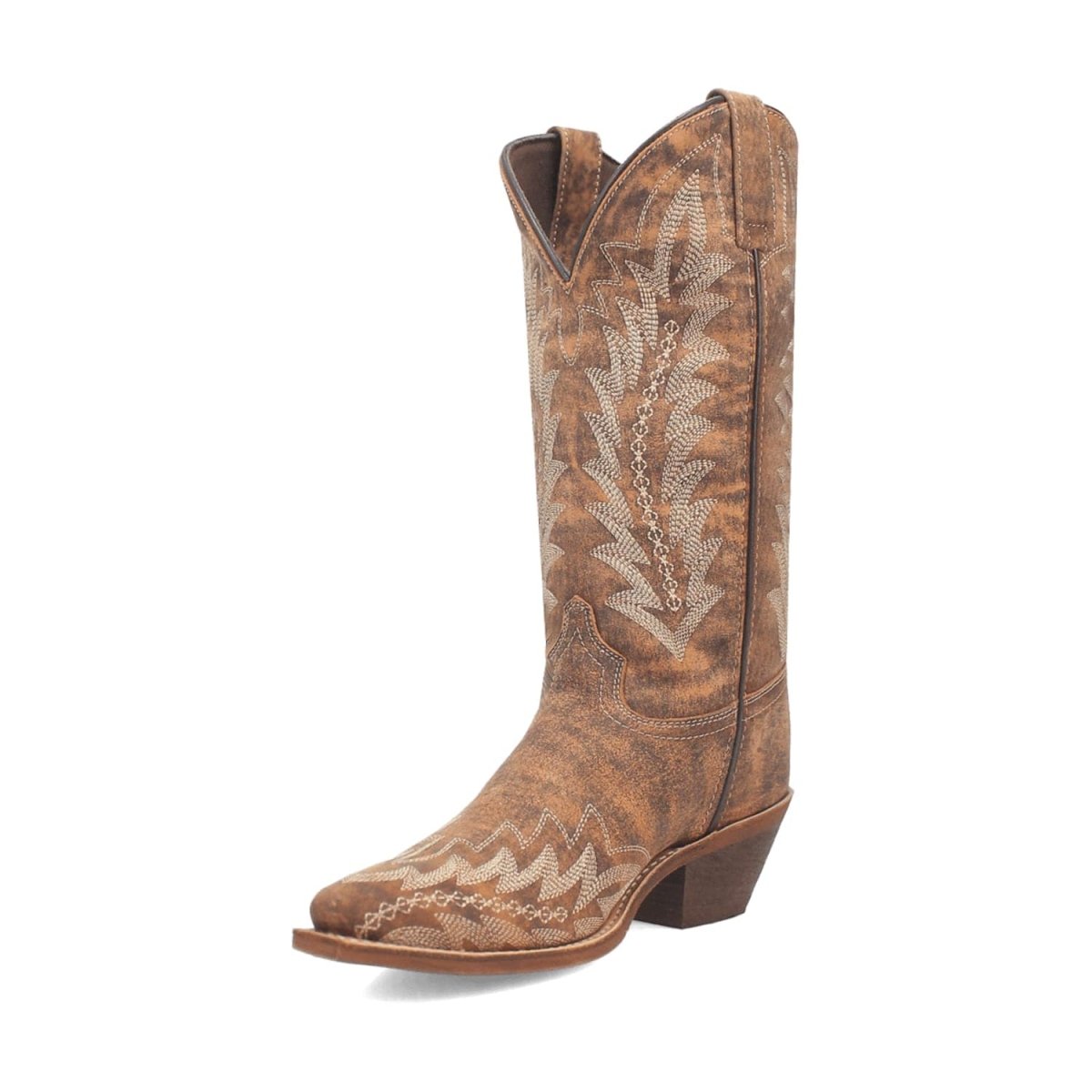 Laredo Women's Emmylee Snip Toe Leather Boots - Tan 52189 - Dan Post Boots