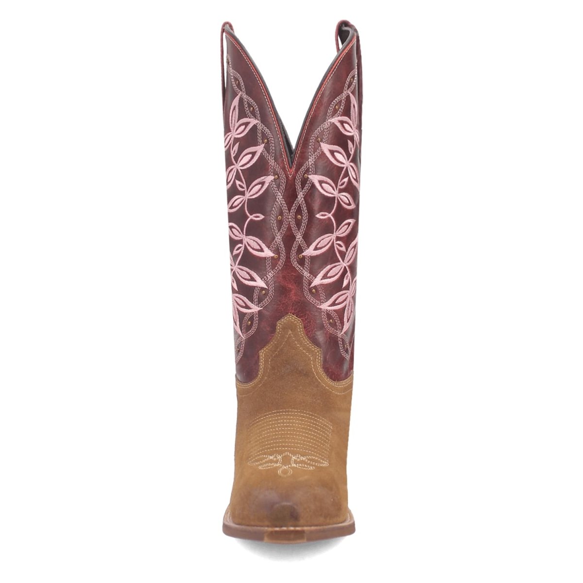Laredo Women's Kama Snip Toe Leather Boots - Honey/Red 20005 - Dan Post Boots