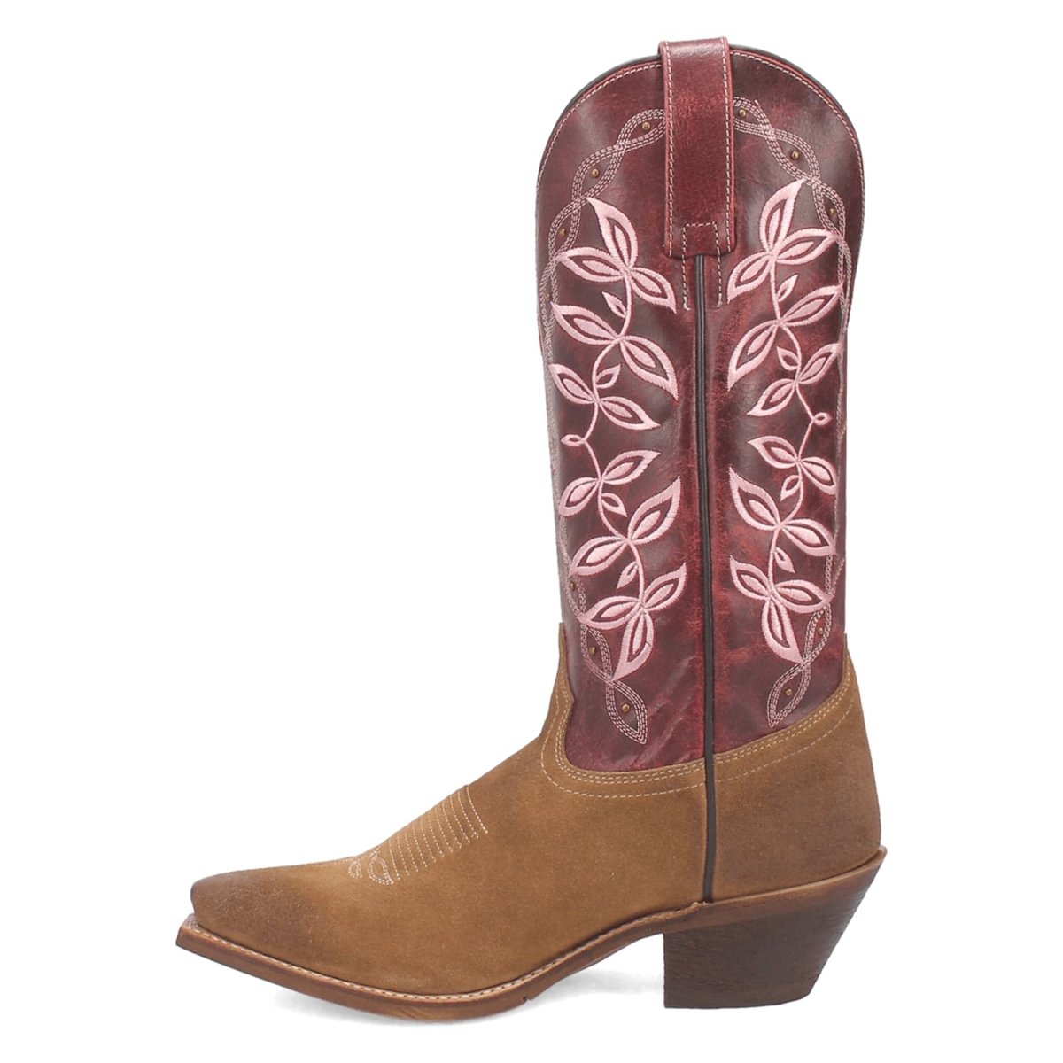 Laredo Women's Kama Snip Toe Leather Boots - Honey/Red 20005 - Dan Post Boots