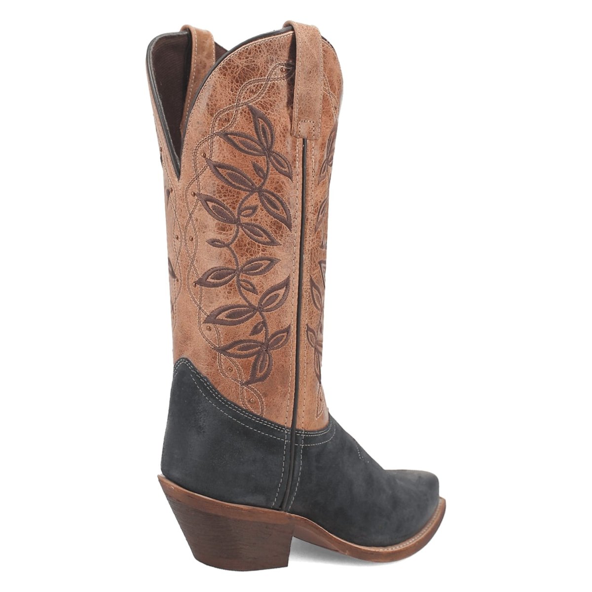 Laredo Women's Kama Snip Toe Leather Boots - Navy/Tan 20009 - Dan Post Boots