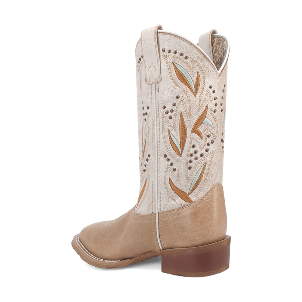 Laredo Women's Lydia Broad Square Toe Leather Boots - Sand 5603 - Dan Post Boots