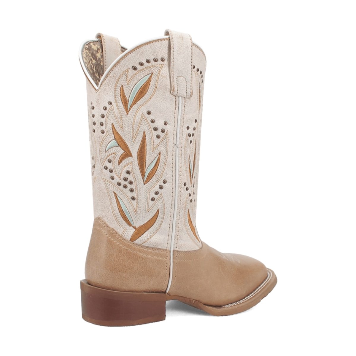 Laredo Women's Lydia Broad Square Toe Leather Boots - Sand 5603 - Dan Post Boots