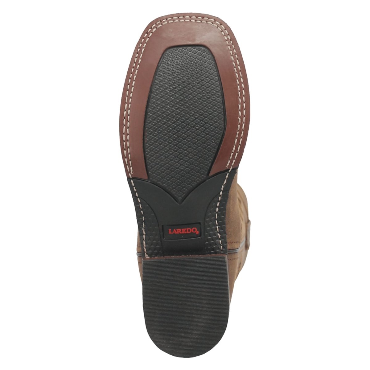 Laredo Women's Megan Broad Square Toe Leather Boots - Tan 3119 - Dan Post Boots