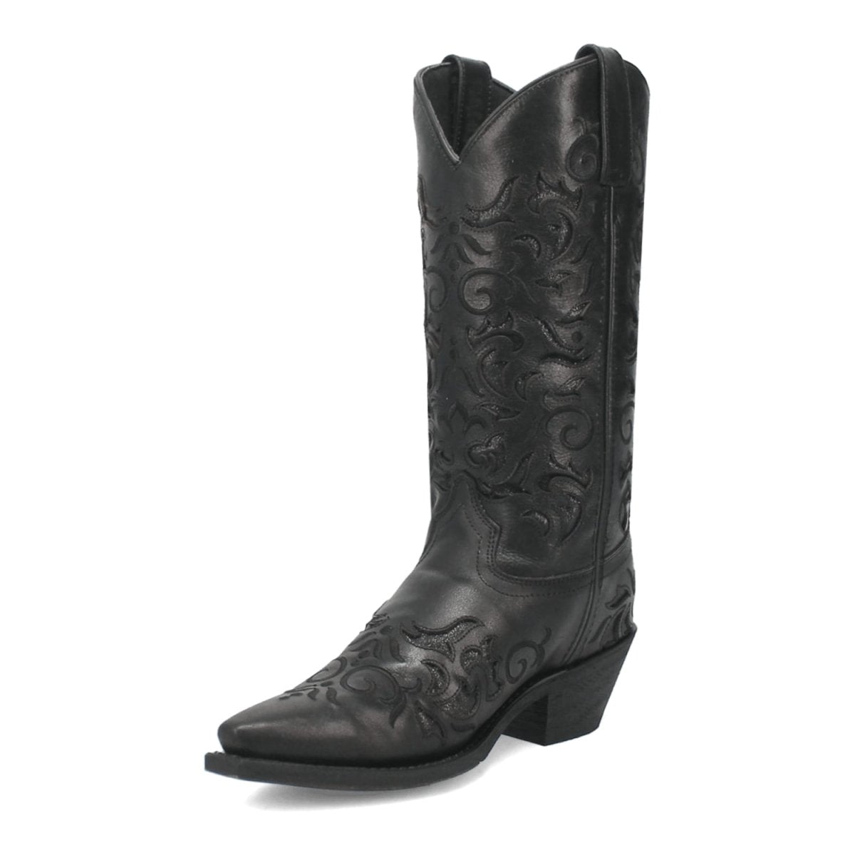 Laredo Women's Night Sky Snip Toe Leather Boots - Black 52450 - Dan Post Boots
