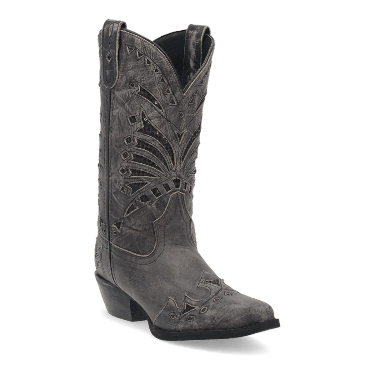 Laredo Women's Stevie Snip Toe Leather Boots - Black 52120 - Dan Post Boots