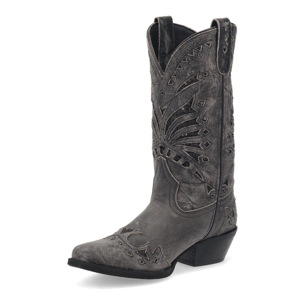 Laredo Women's Stevie Snip Toe Leather Boots - Black 52120 - Dan Post Boots