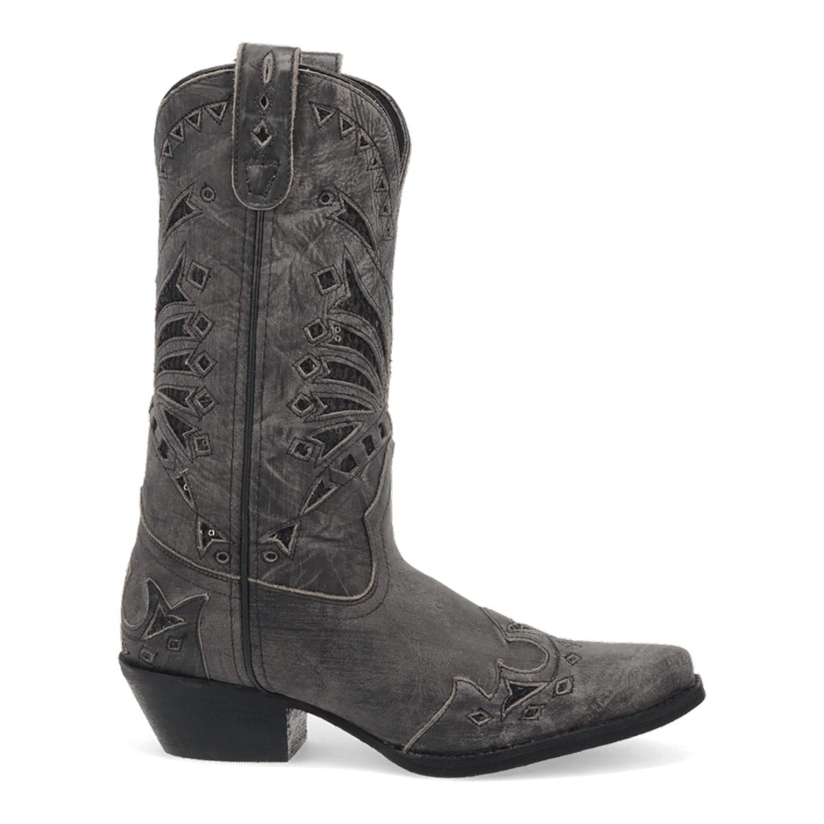 Laredo Women's Stevie Snip Toe Leather Boots - Black 52120 - Dan Post Boots