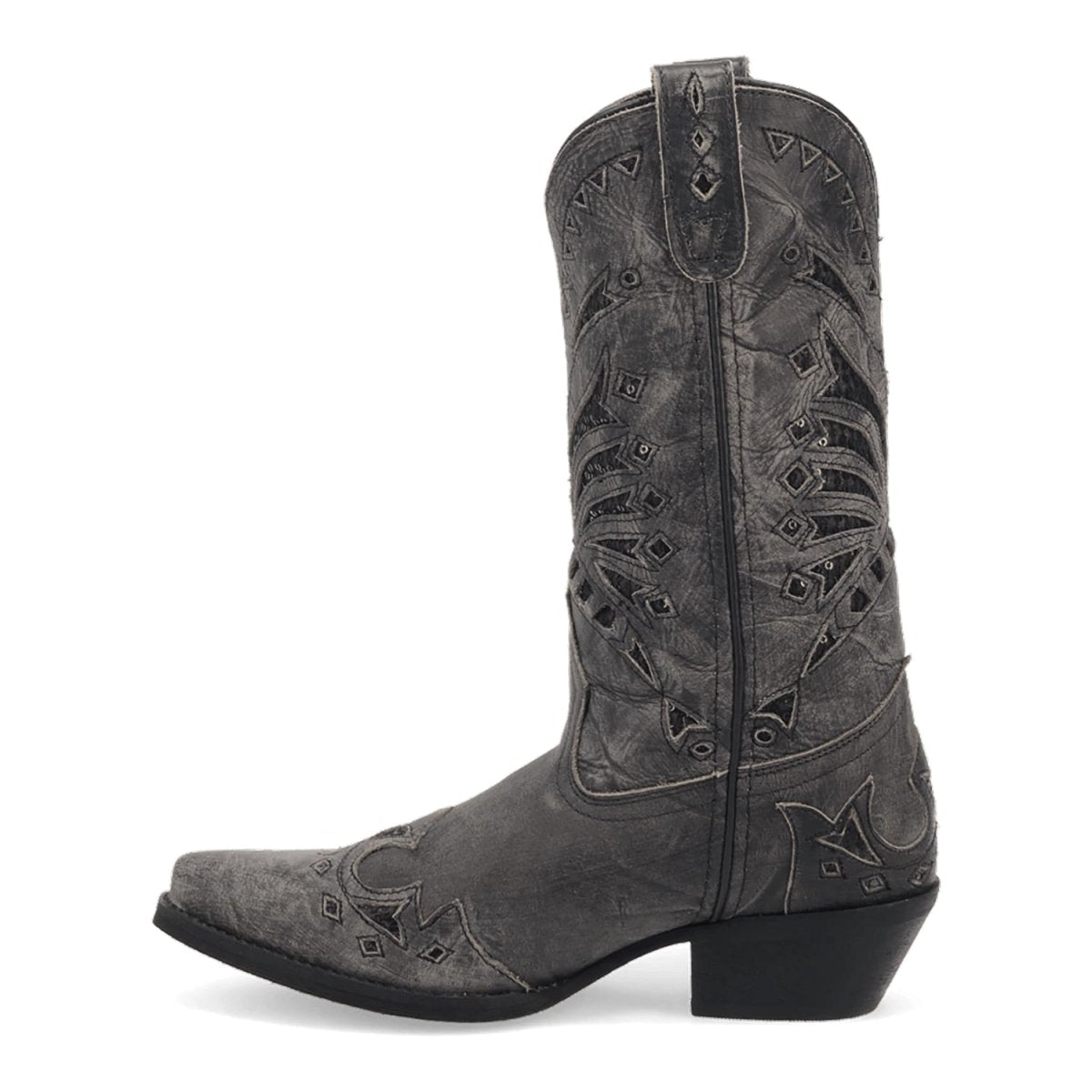 Laredo Women's Stevie Snip Toe Leather Boots - Black 52120 - Dan Post Boots