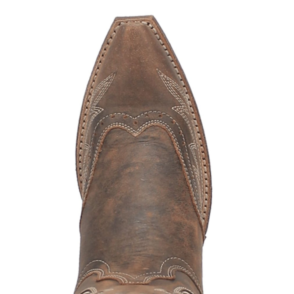 Laredo Women's Zury Snip Toe Leather Boots - Brown 54268 - Dan Post Boots