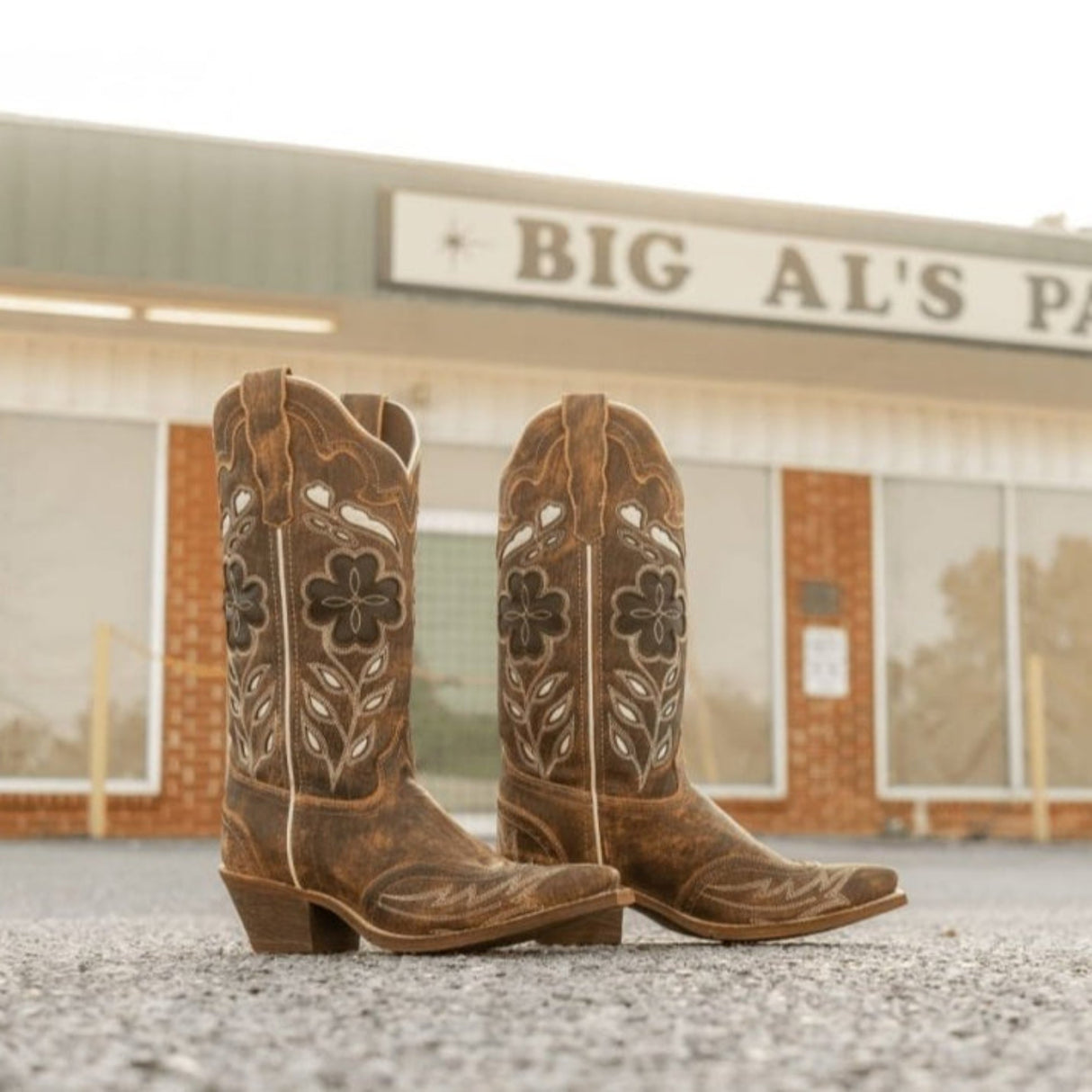 Laredo Women's Zury Snip Toe Leather Boots - Brown 54268 - Dan Post Boots