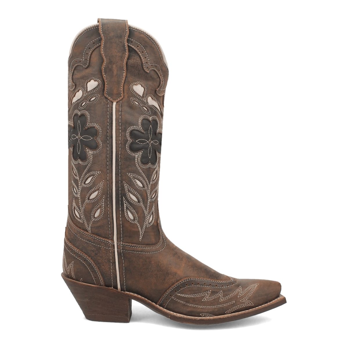 Laredo Women's Zury Snip Toe Leather Boots - Brown 54268 - Dan Post Boots