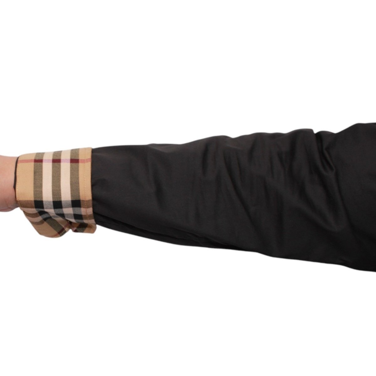 Men's Black Dress Shirt Plaid Collar - Contti