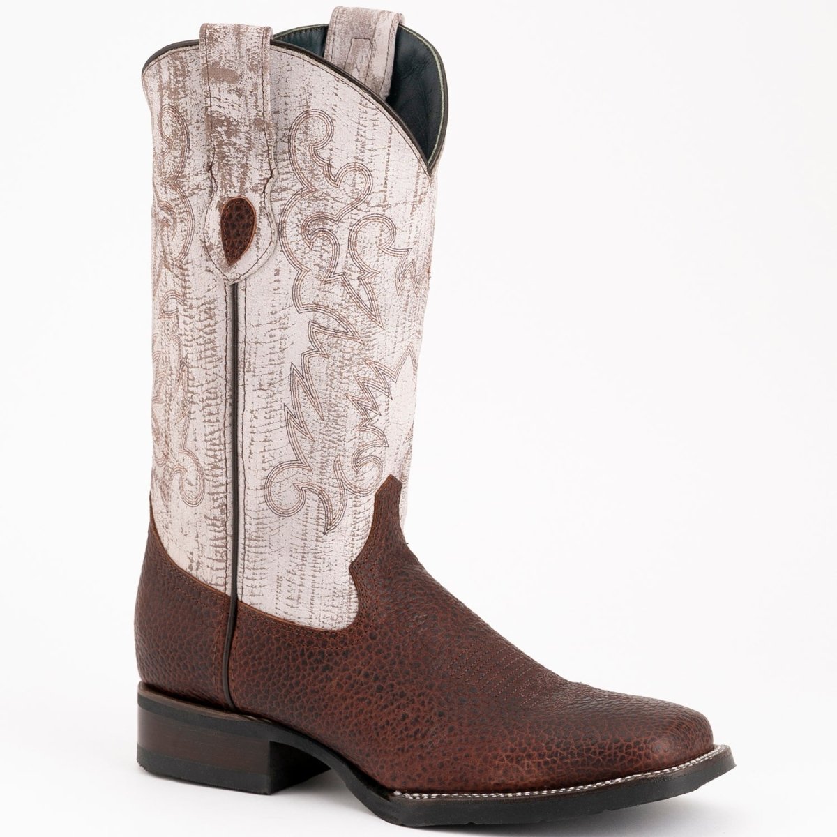 Men's Ferrini Toro Leather Boots Handcrafted Brown 1299336 - Ferrini Boots