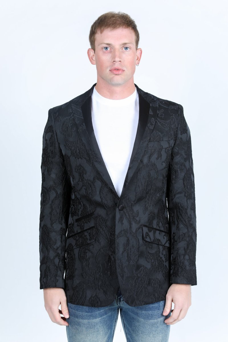 Mens Modern Fit Evening Blazer - Platini Fashion