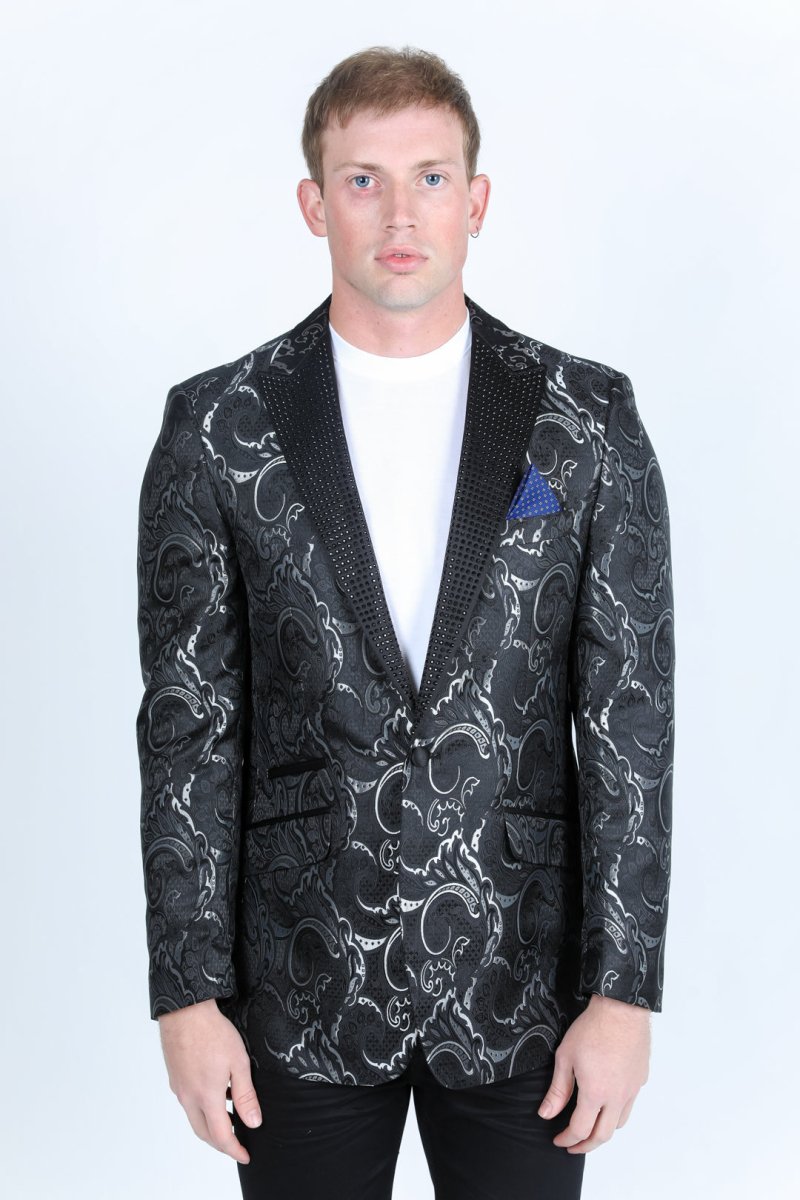 Mens Modern Fit Evening Blazer - Platini Fashion