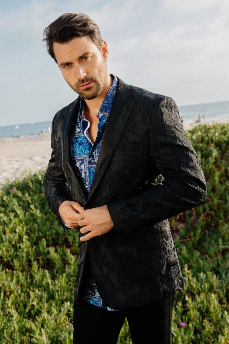 Mens Modern Fit Evening Blazer - Platini Fashion