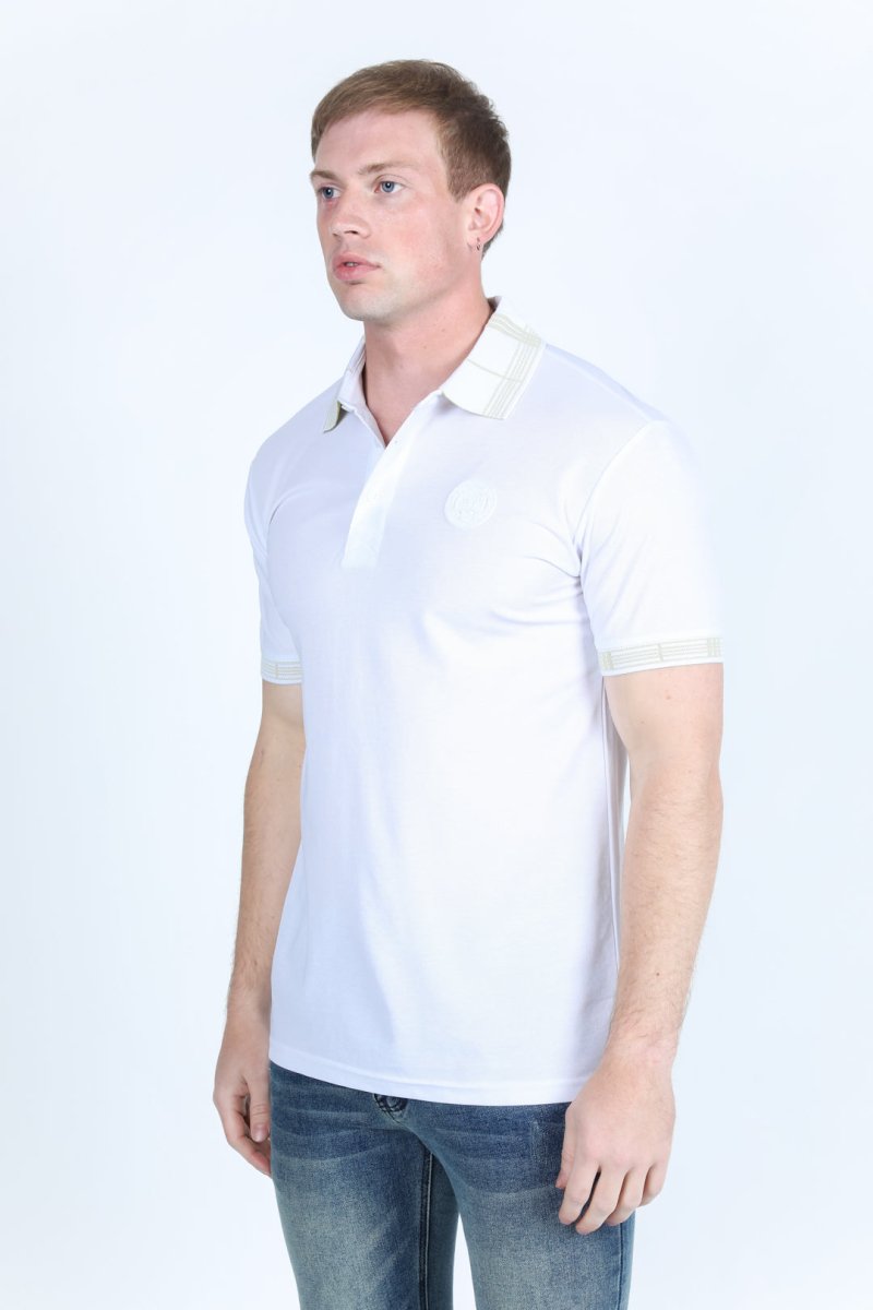 Mens Modern Fit Stretch Fashion Polo - Platini Fashion