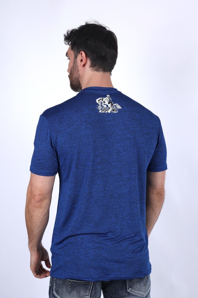 Mens Performance Fabric Modern Fit Stretch Rodeo T-Shirt - Platini Fashion