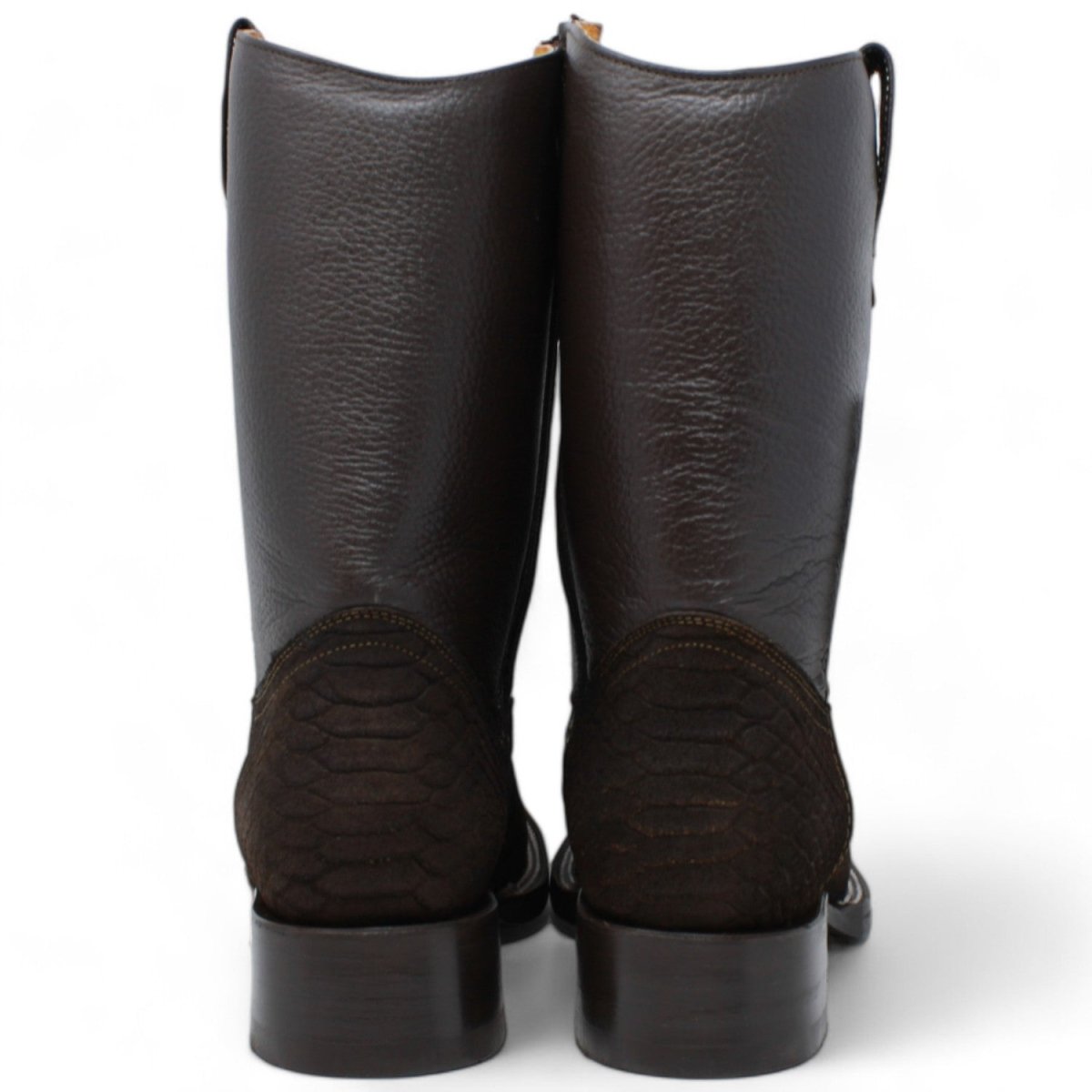 Men's Python Print Roper boots with Zipper - La Carreta