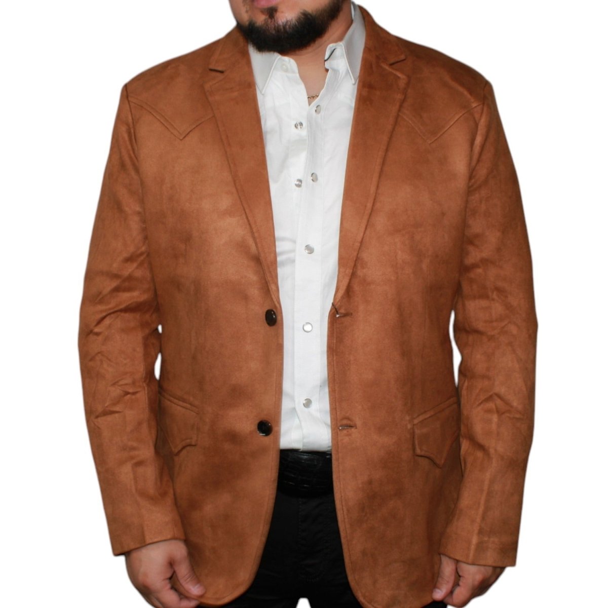 Mens Western Suade Blazer - Lamasini