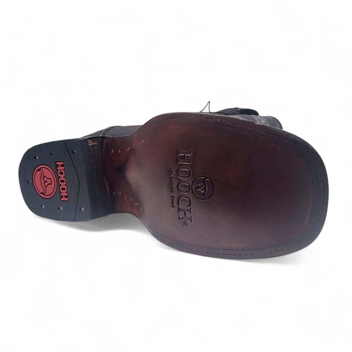 Men’s Wide Square Toe Full Rowstone Stingray Print Western Boot Genuine Leather - Hooch Boots